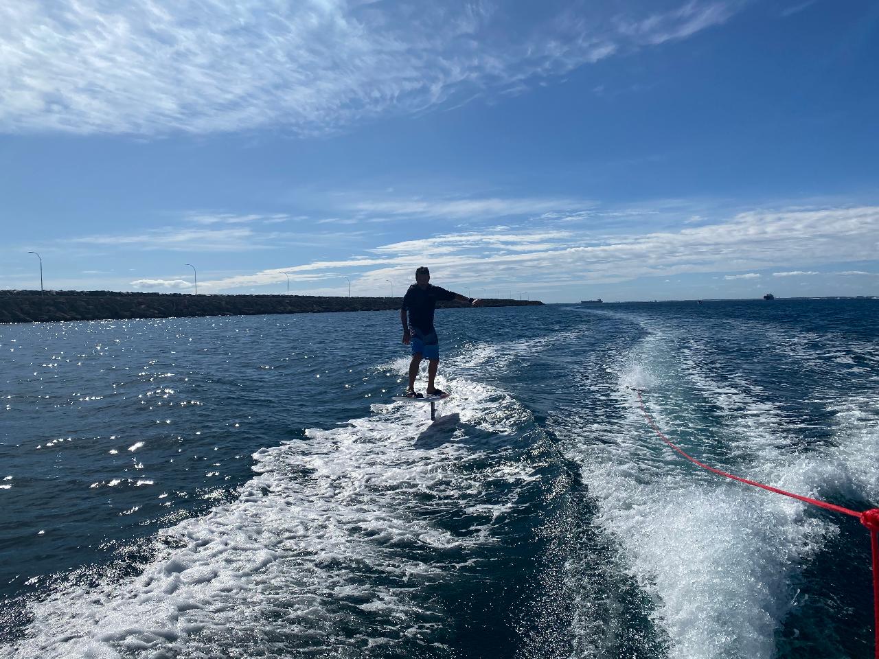 Foiling Lesson with Boat Support