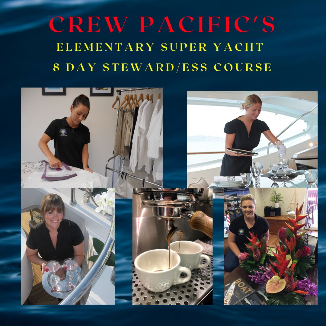  Eight Day Super Yacht Steward/ess Course