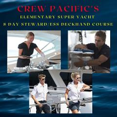 Eight Day Super Yacht Steward/ess /Deckhand Course