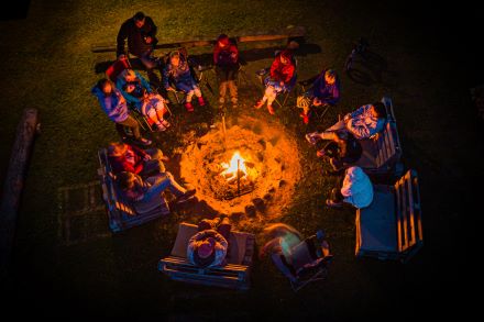 Moonlit Savannah: A Family Adventure Under the Stars
