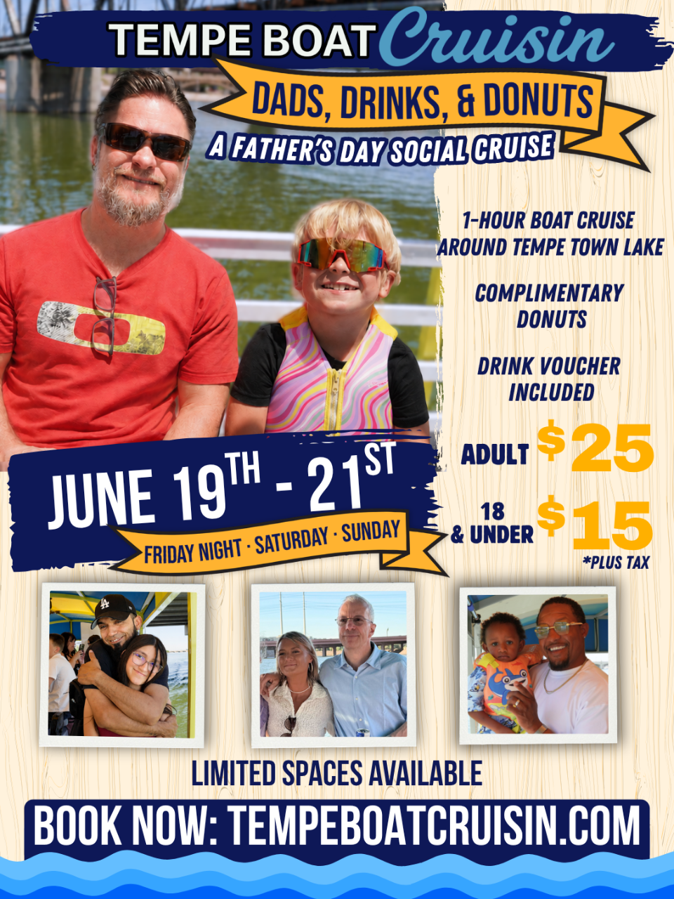 Father's Day: Dads, Donuts and Drinks Cruise (1 Hour)