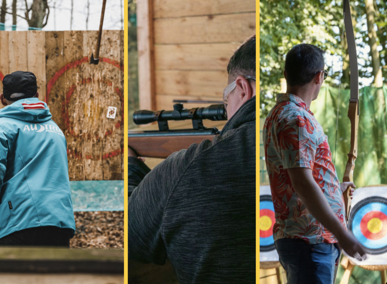 Axe throwing, Archery & Air rifles
