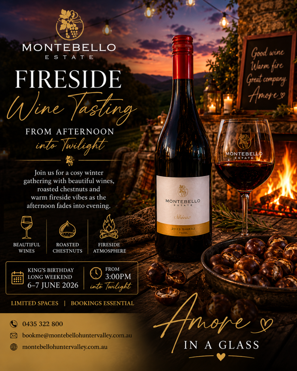 Fireside Tasting + Roasted Chestnut