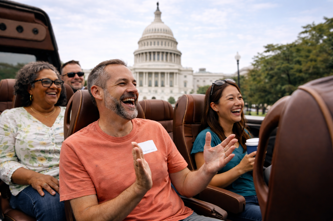 Washington DC: Small-Group Open-Air MiniBus Monuments Tour