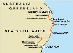 Brisbane / Sydney Coastal - Self Drive Motorcycle Tour (BNE)