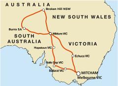Murray River - Broken Hill - Self Drive Motorcycle Tour (MEL)