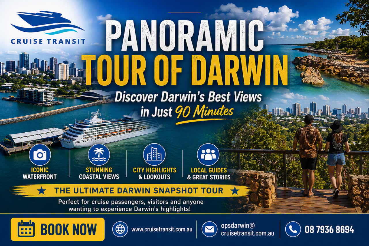  Panoramic Darwin (90 minutes) 