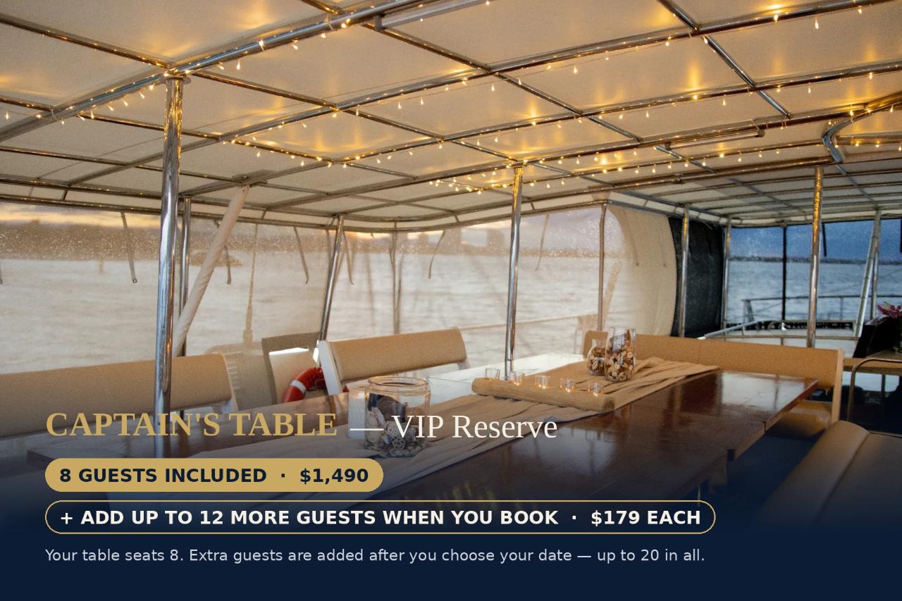 Captain's Table — VIP Reserve