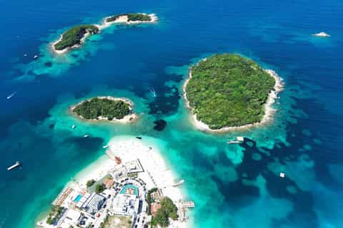 Ksamil: Taxi Boat to the Islands & Stop at Twin Islands