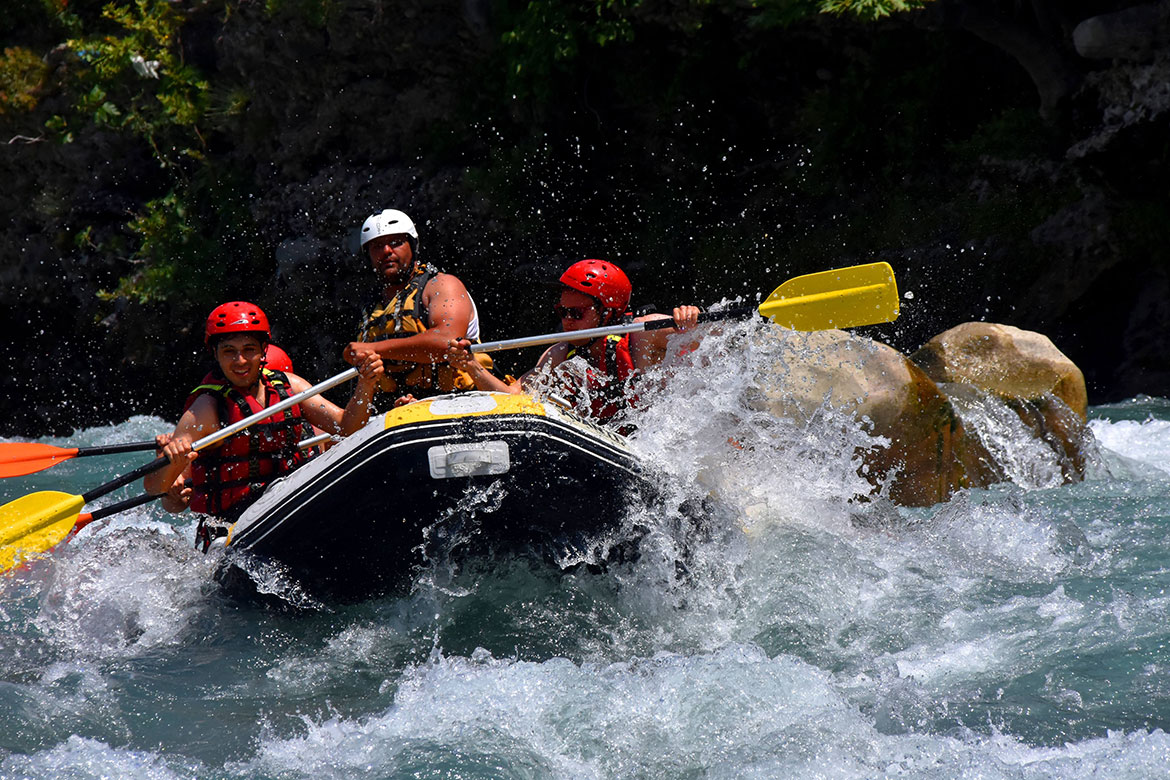 From Ksamil or Saranda: Rafting Adventure to Vjosa River
