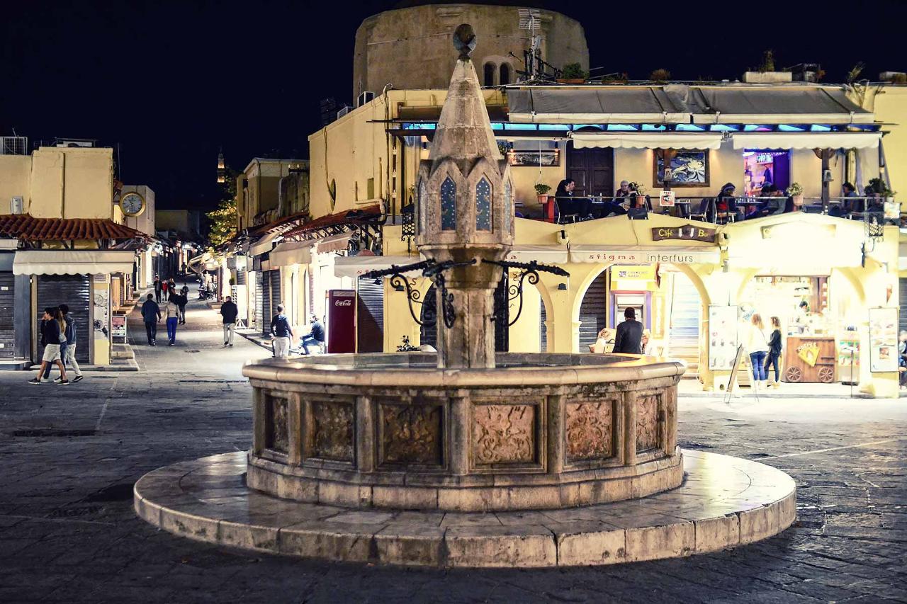 Medieval Rhodes by Night