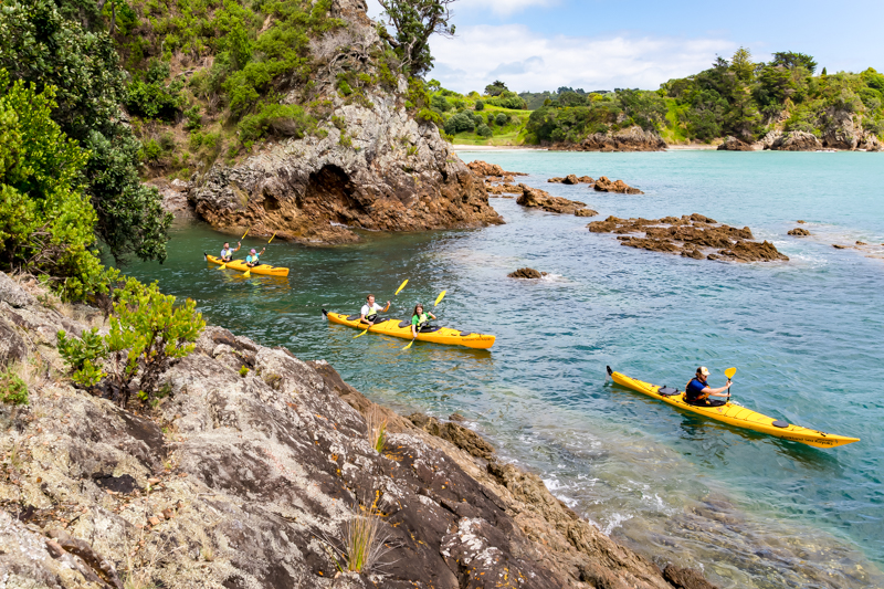 2 day kayak tour - Hauraki Gulf Marine Park