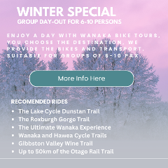 **Winter Special** Up to 10 Participants inc. Bike Rental & Private Shuttle to a Ride of your Choosing