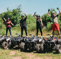 Roatan ATV Adventure with Boat Snorkeling and West Bay Beach