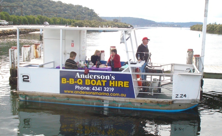 BBQ Boat Hire 1 to 3 hours Andersons Boatshed Reservations