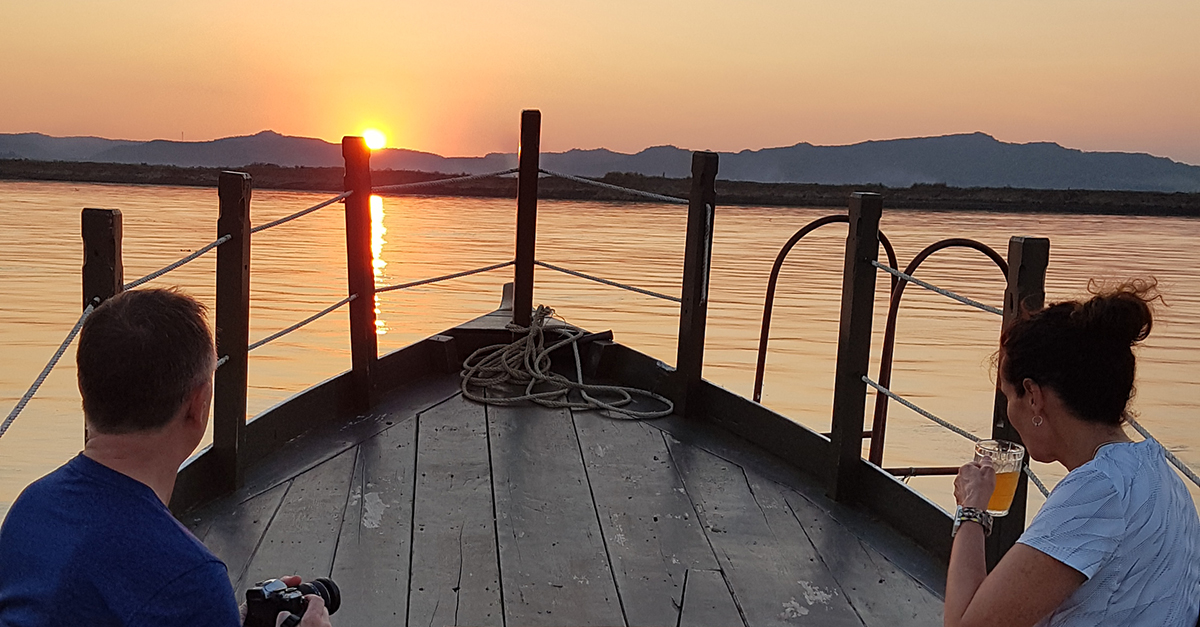 Bagan Countryside Sunset Tour by Bike & Boat