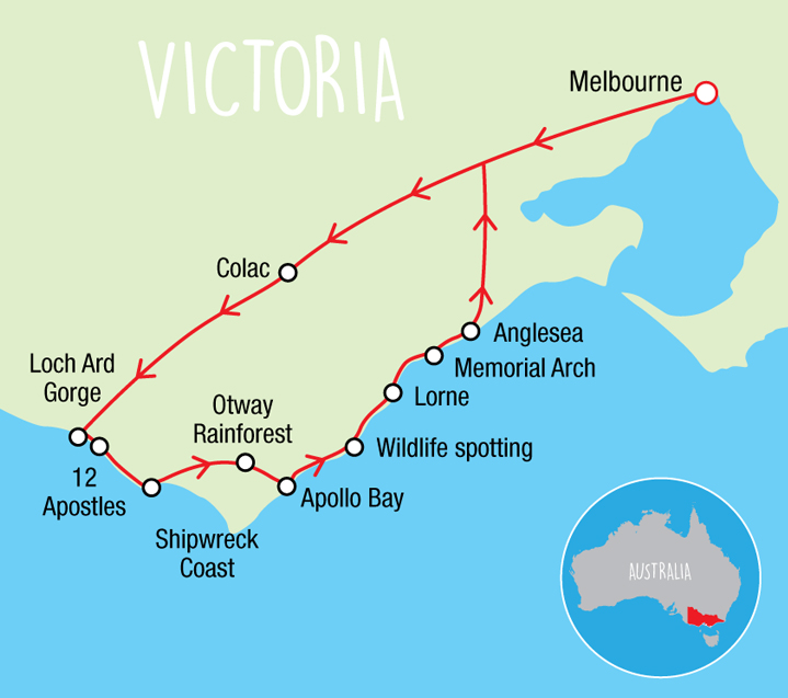 Wildlife Tours Australia: 1 Day Great Ocean Road Reverse Tour with lunch