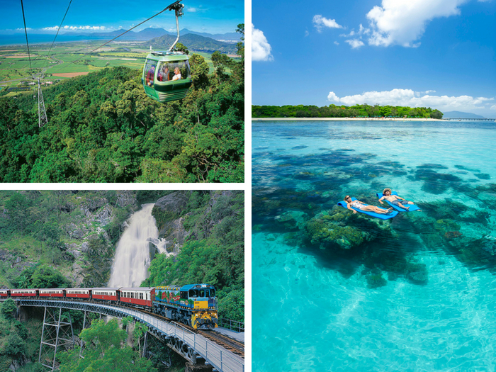 Kuranda (Skyrail & Train) + Green Island - 1 Day Package