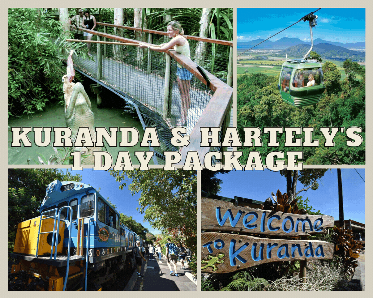 Kuranda, Scenic Rail,Skyrail, Hartley's Crocodile Day tour