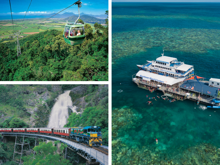 Kuranda (Skyrail & Train) + Sunlover Moore Reef - 2 Day Package