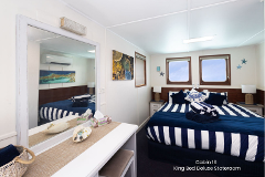 Cabin 16 - King Bed Deluxe Stateroom on the Bridge Deck - Abrolhos Islands Cruise - Boat out & Fly back