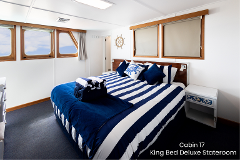 Cabin 17 - King Bed Deluxe Stateroom on the Bridge Deck - Abrolhos Islands Cruise - Boat out & Fly back