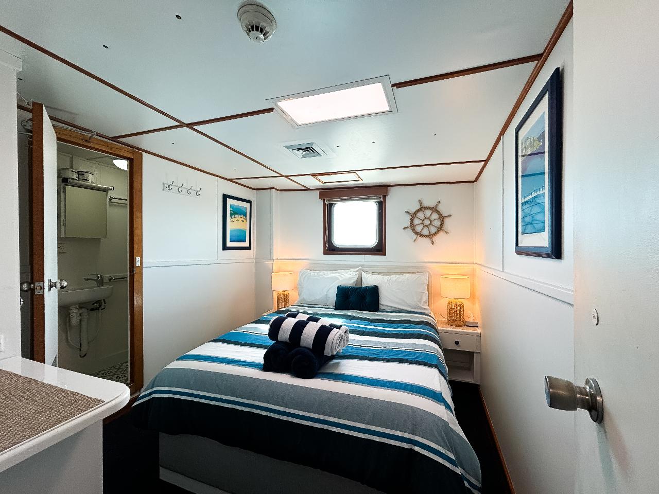 Cabin 26 - Wyndham to Broome - Queen Bed Stateroom on the Main Deck - Kimberley 13 Night Adventure Cruise