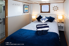 Cabin 26 - Queen Bed Stateroom on the Main Deck - Abrolhos Islands Cruise - Boat out & Fly back
