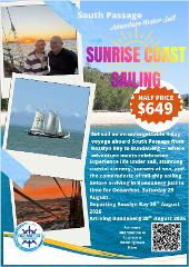 2026 Sunrise Coast Sailing, 4-Day Voyage, 25-28 August, Rosslyn Bay to Bundaberg