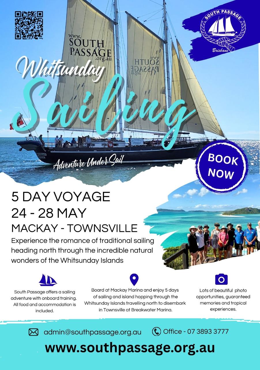 2026 Whitsunday Sailing, 5-Day Voyage, Mackay to Townsville, 24-28 May