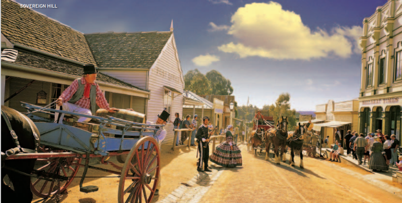  墨尔本疏芬山淘金场 Sovereign Hill 