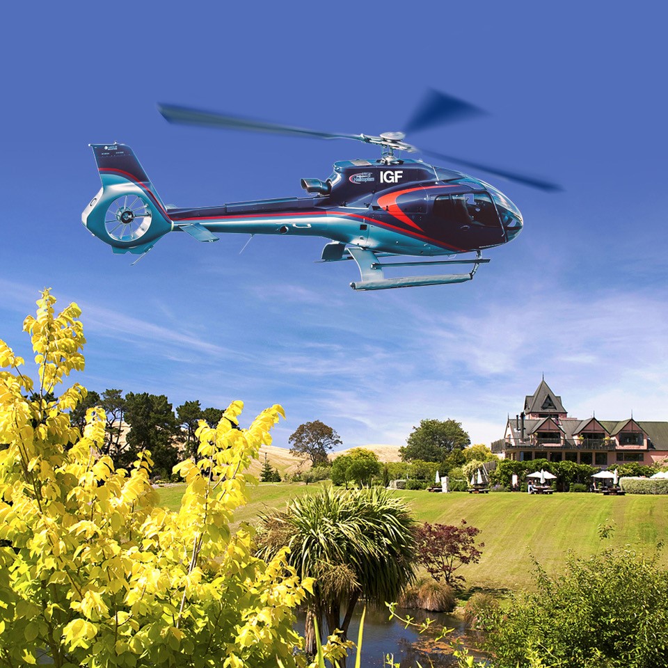 Canterbury Winery Lunch Garden City Helicopters Reservations