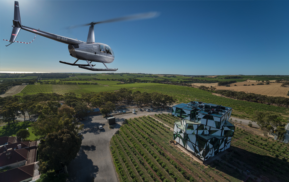 Helicopter Scenic Flight and d'Arry's Verandah Degustation with Wine Pairing