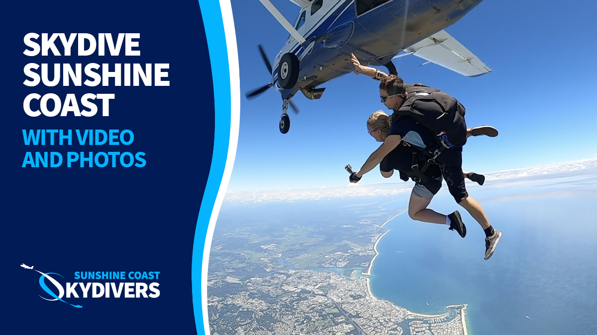 Sunshine Coast Beach Skydive up to 14,000 feet with Video and Photos