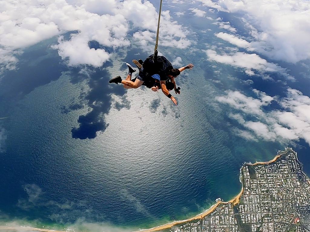 Sunshine Coast Beach Skydive up to 14,000 feet