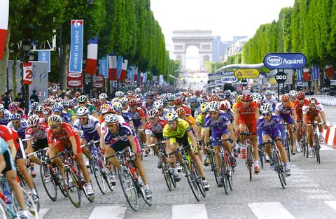 The Tour de France morning bike ride
