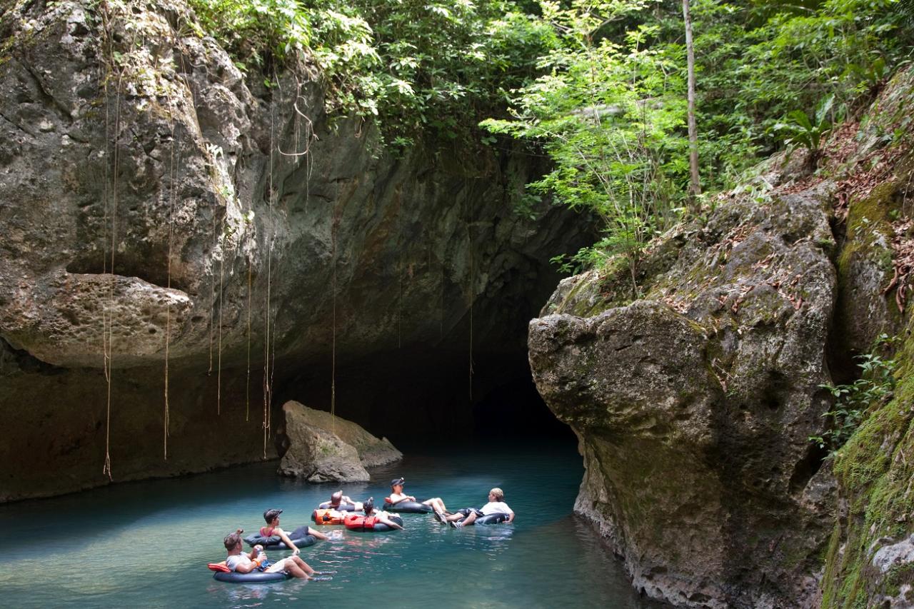 CAVE TUBING at Nohoch Che'en Caves Branch Archaeological Reserve Day