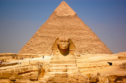 Pyramids and Sphinx