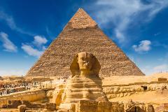 Pyramids and Sakkara from Port Said