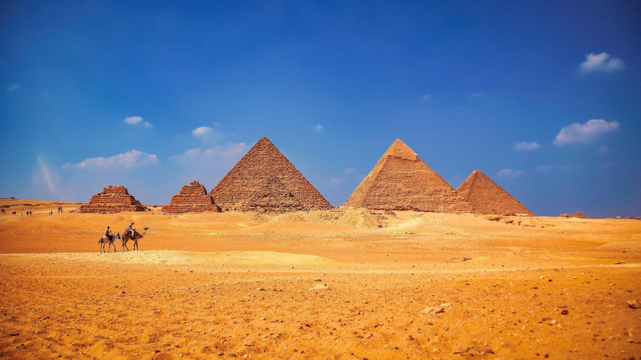 Grand Egyptian Museum & Pyramids from Marassi