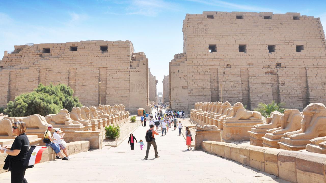 East Bank Luxor from Hurghada