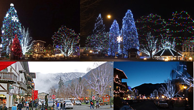 Christmas Town Lighting Leavenworth 2017
