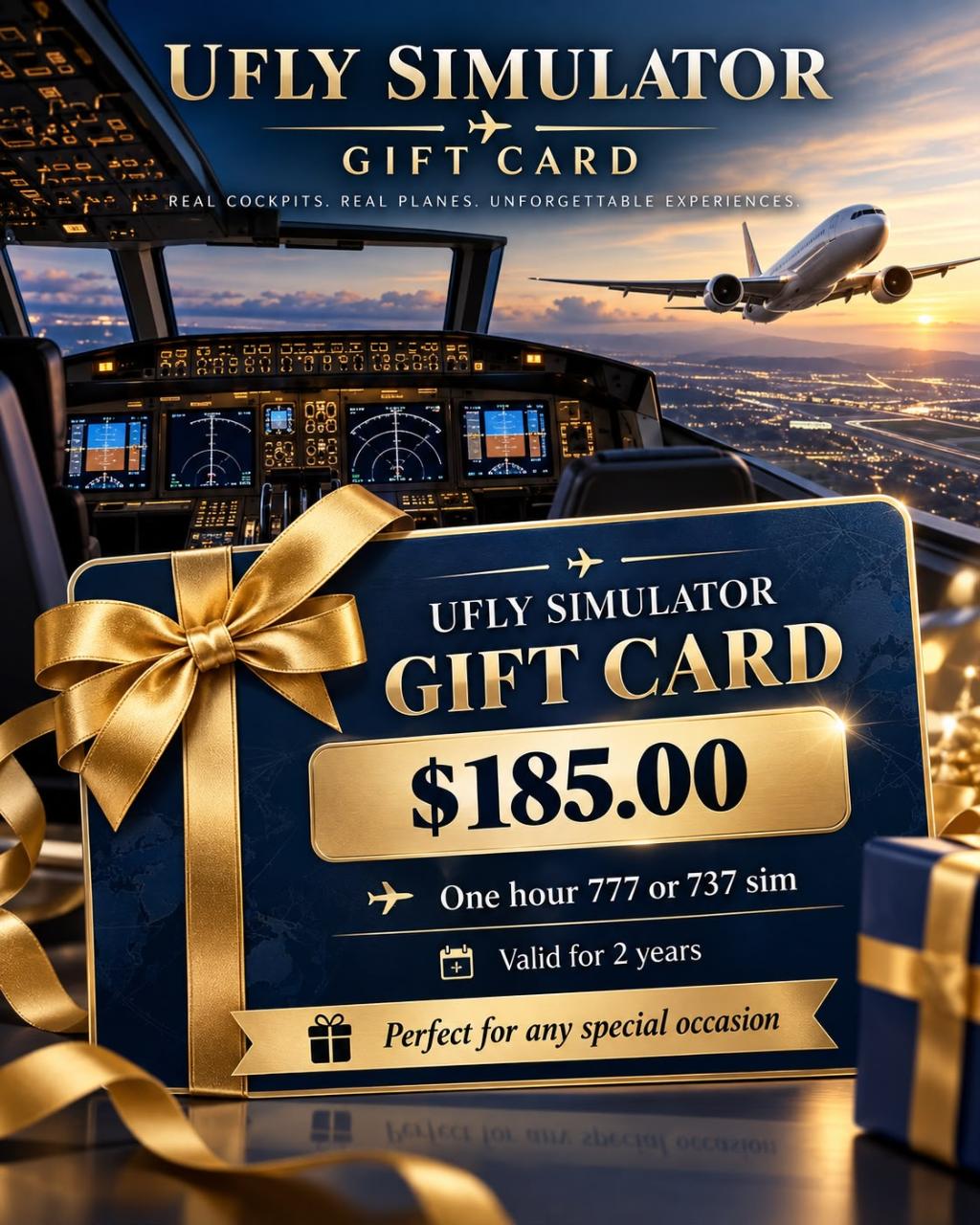uFly Boarding Pass | Flight Simulator Gift Experience