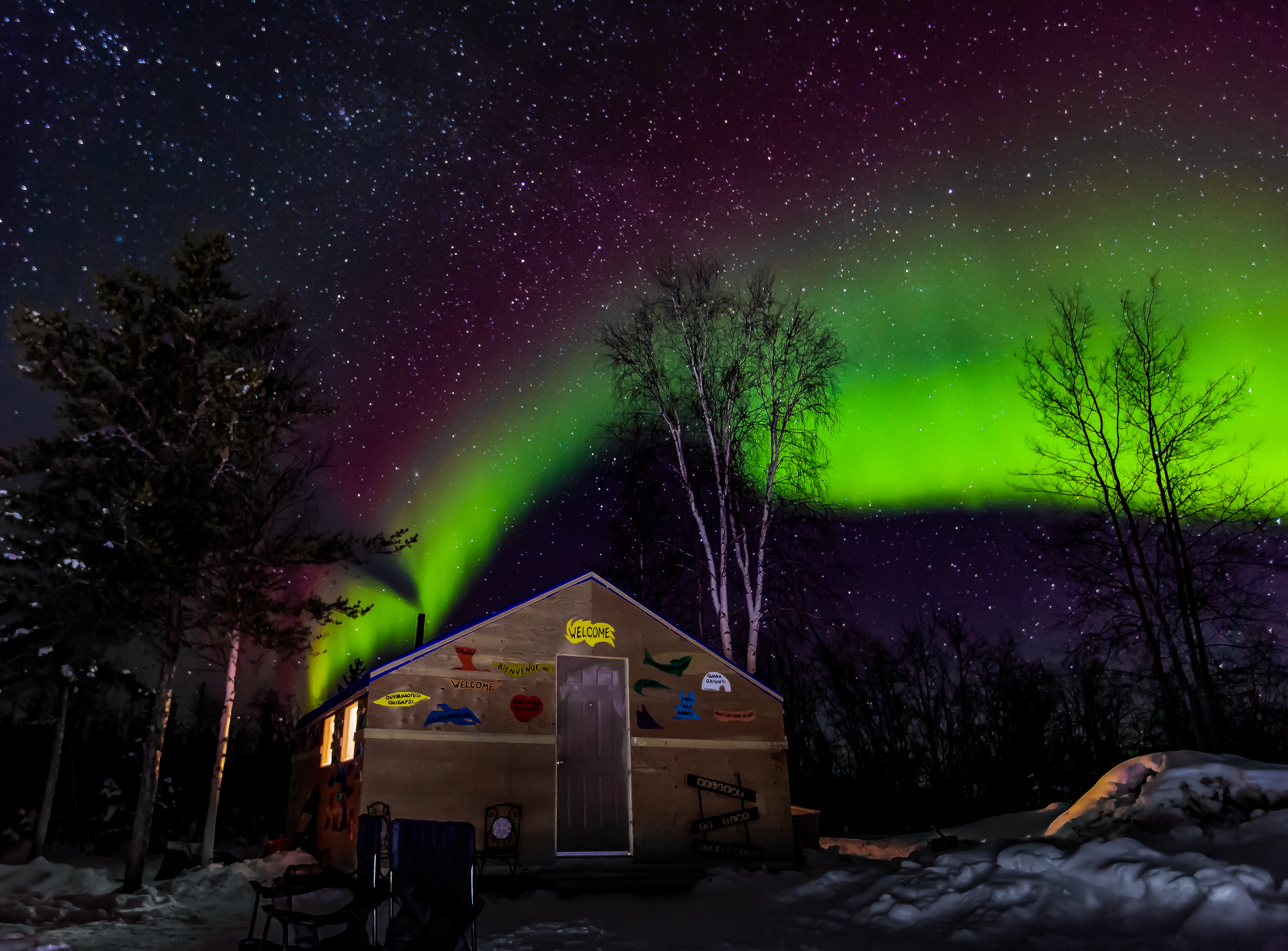 【Yellowknife Aurora Viewing】3-Days Yellowknife Aurora Viewing In Cabin and Aurora Hunting Experience Combo Tour Excluding Accommodation
