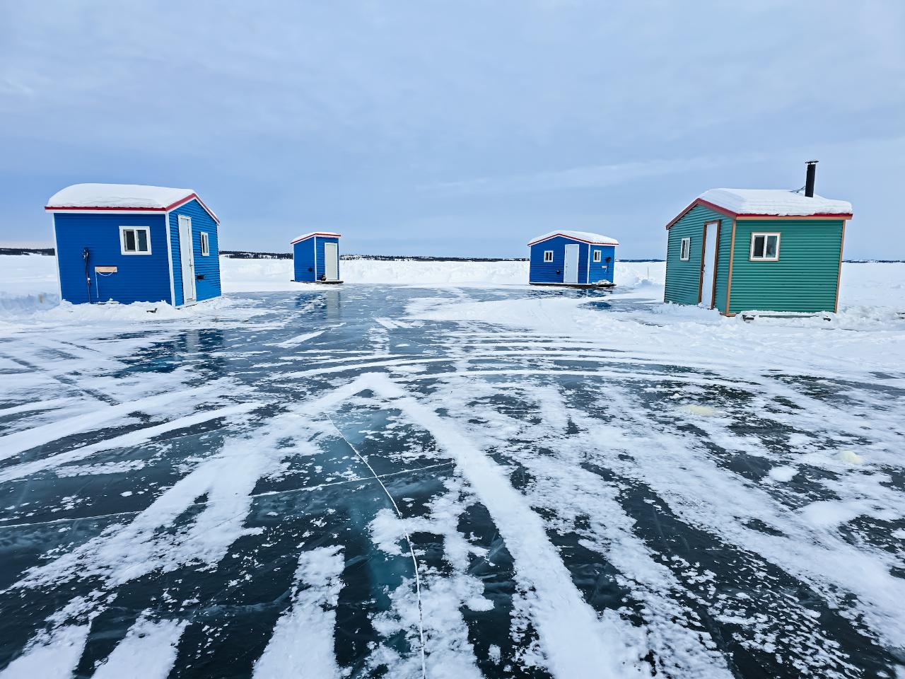 Staycation Yellowknife Ice Fishing Shacks Cabins Rentals