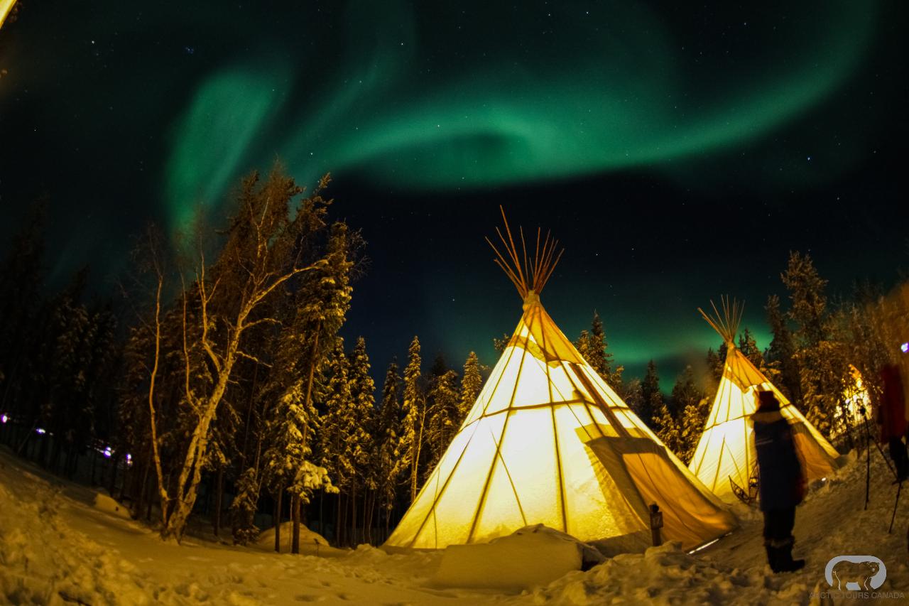 Yellowknife 3 Nights Aurora Viewing Combo Experience in Tipi, Cabin And Hunting by Vehicle Package Excluding Accommodation