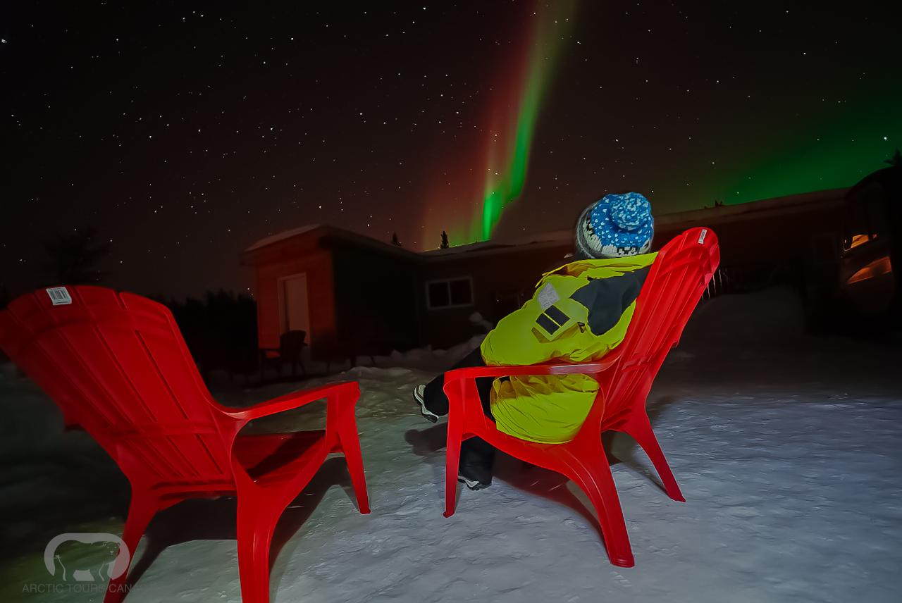 Yellowknife 3 Nights Aurora Hunting, Viewing Package Experience at Aboriginal Camp, and viewing at Aurora Lakeview Cabin Including Hotel Accommodation  | Nova Inn Yellowknife