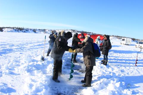 Yellowknife Great Slave Lake Ice Fishing Tour