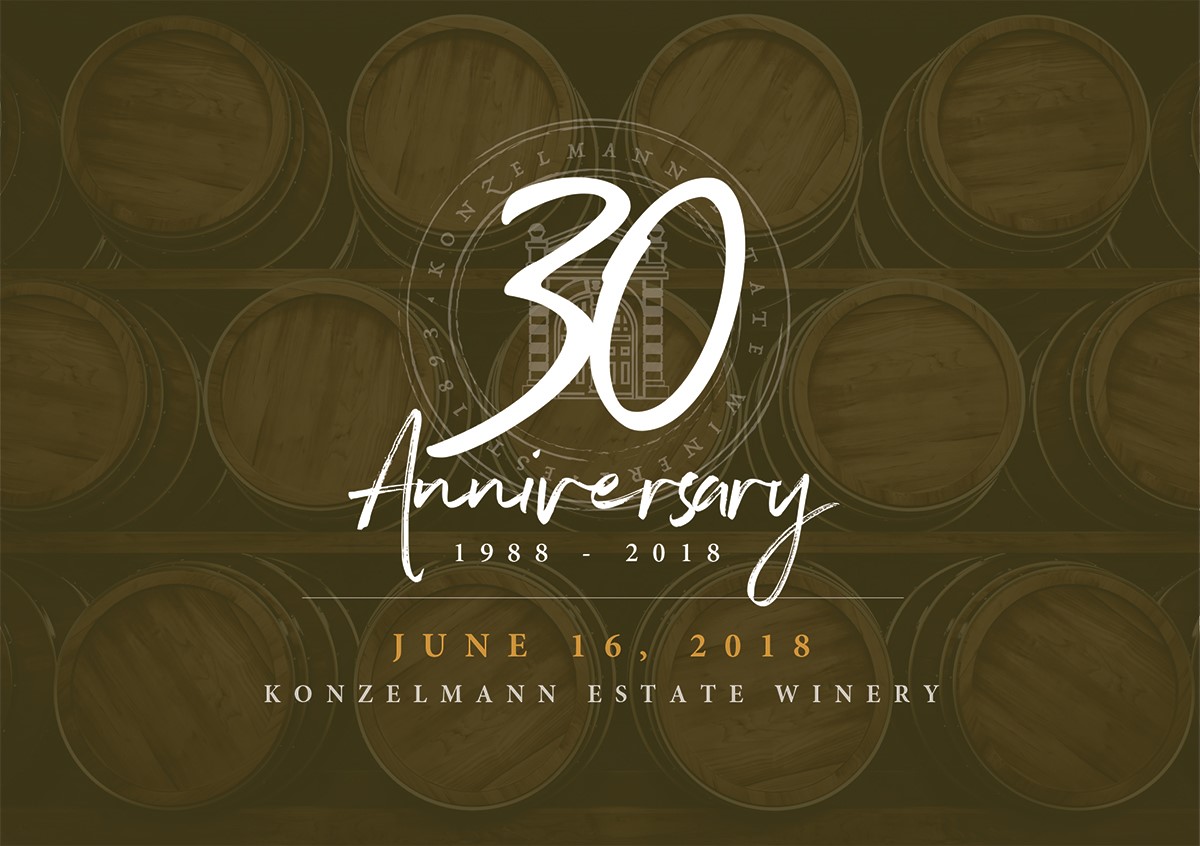 30th Anniversary Celebration - Konzelmann Estate Winery Reservations