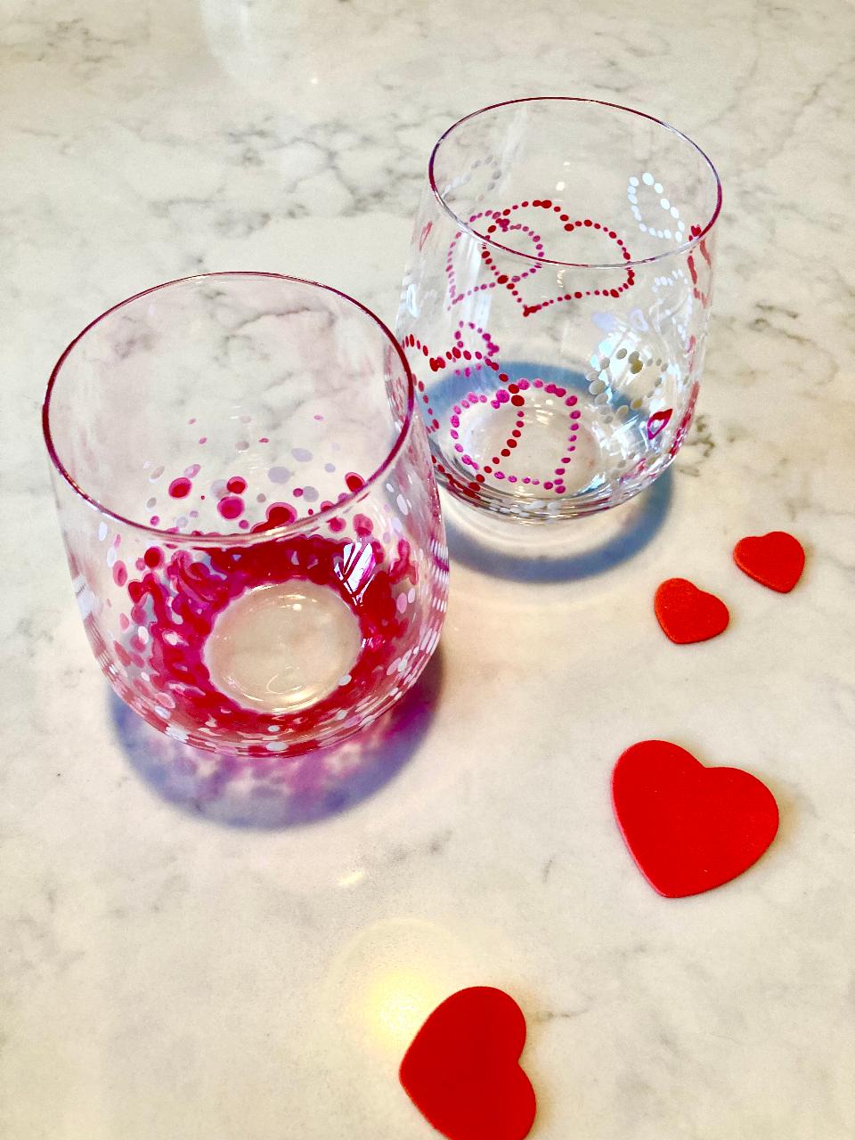 Valentine's Wine Glass Painting & Tasting class